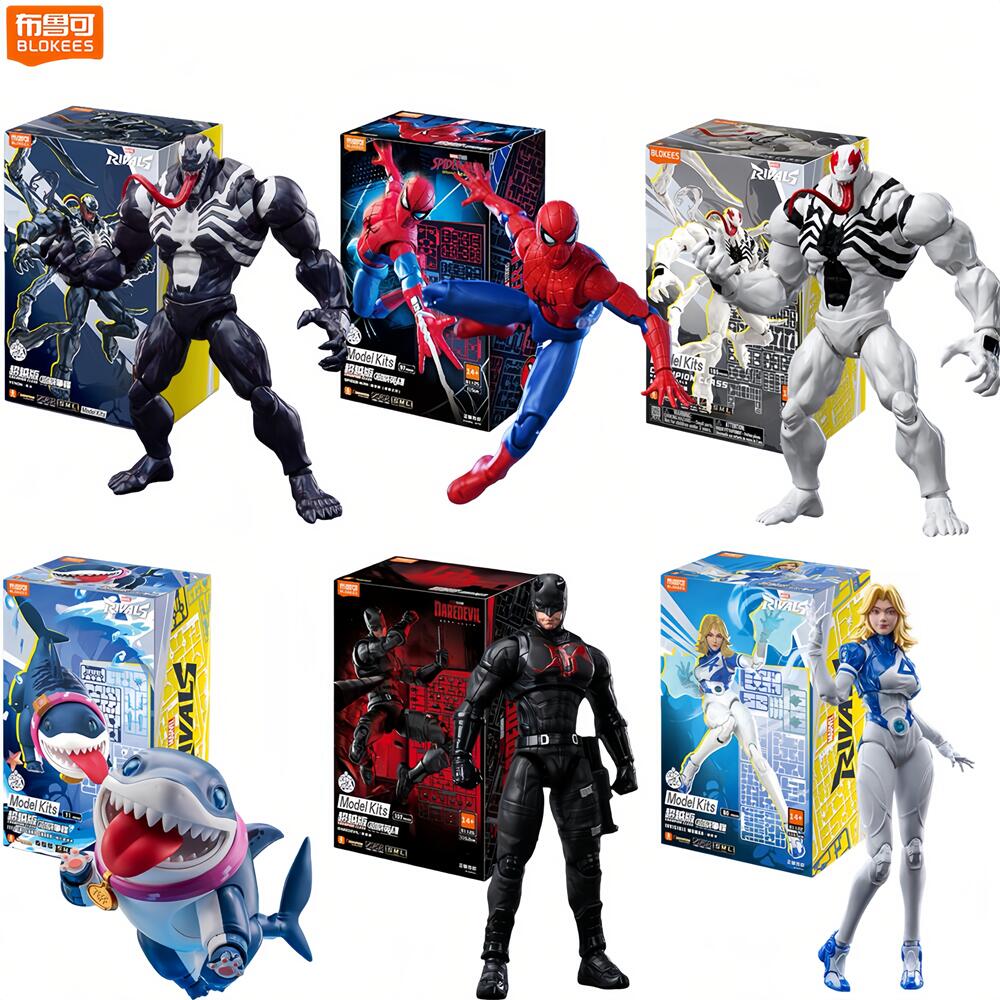 Model Kit Brands - Blokees Spider-Man Anti-Venom Daredevil Figurine d'action,