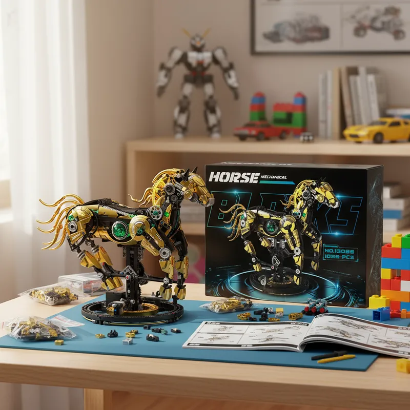 Model Kit Horse - Ensemble de blocs de Construction d'animaux