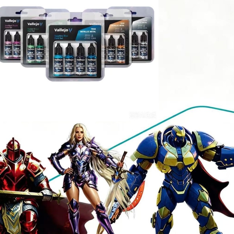 Metallic Paint Set - Ensemble de peinture métallique à base