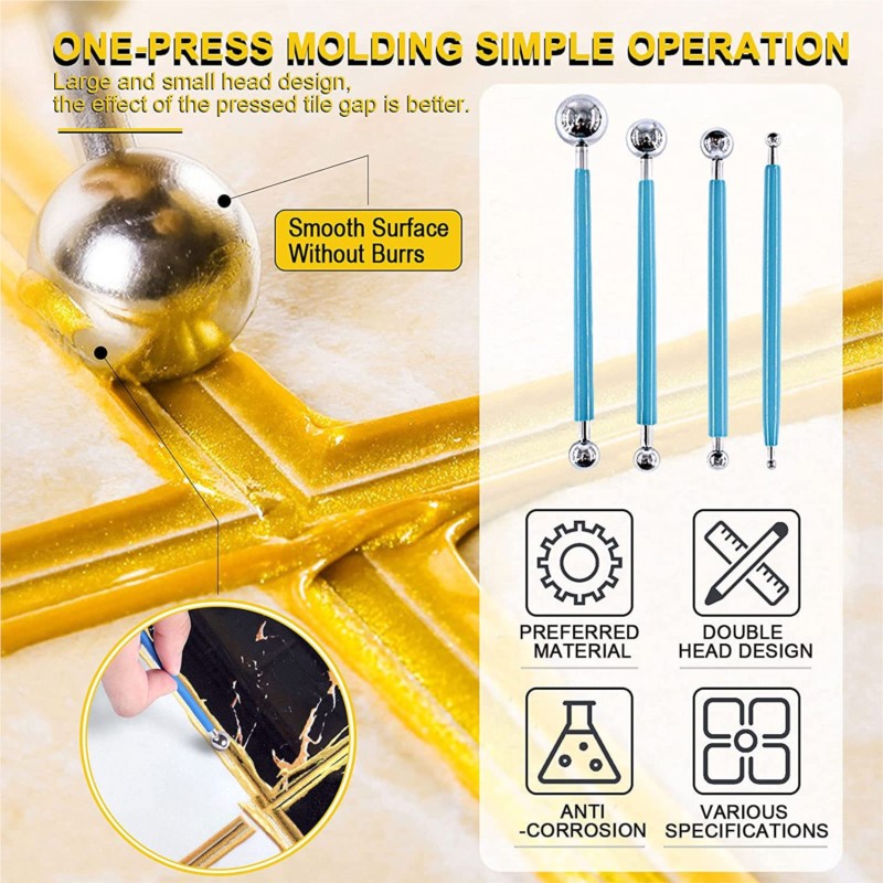 Outils d'élimination du coulis - Metallic Paint Set avis et prix
